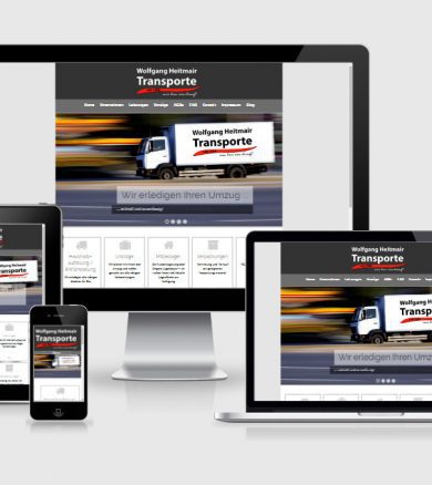 Heitmair Transporte – Webdesign