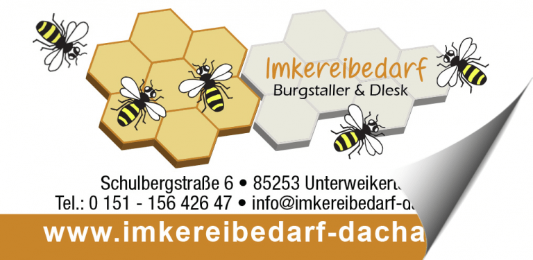 Imkereibedarf Burgstaller & Dlesk – Aufkleber