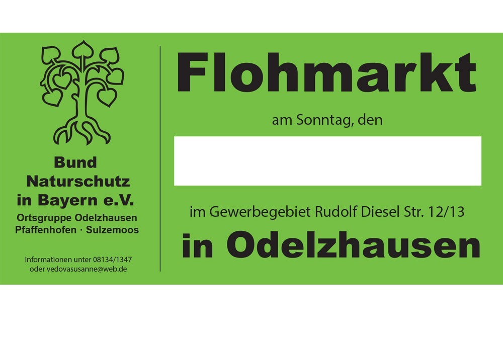 Bund Naturschutz Ortsgruppe Odelzhausen – Banner PVC-Plane