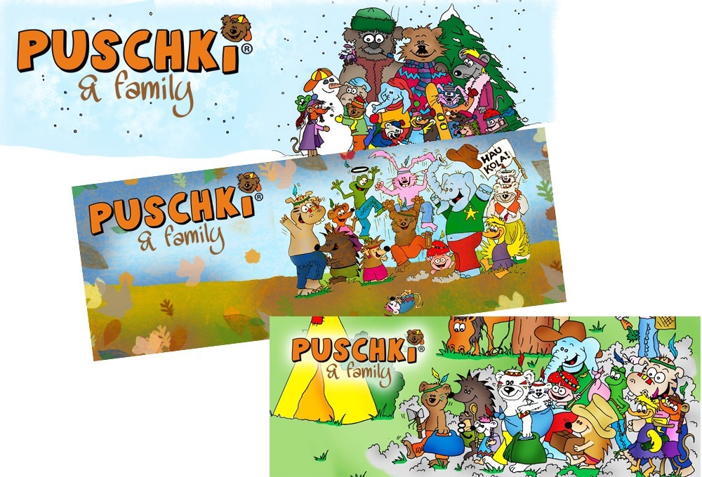 Puschki & Family – Websitebanner