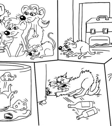 Hille Buchhandlung – Illustrationen „Lustige Erlebnisse mit der Maus Kleo“