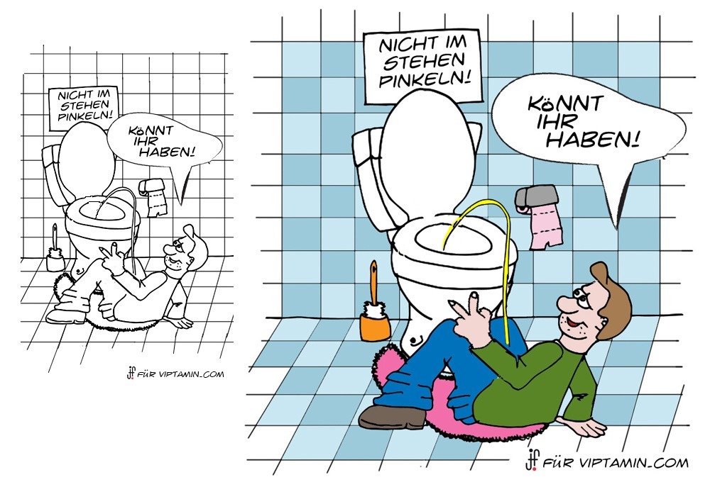 Viptamin – Cartoon „Toilette“