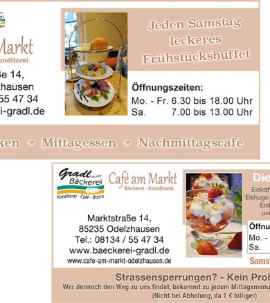 Gradl Café am Markt – Anzeigengestaltung
