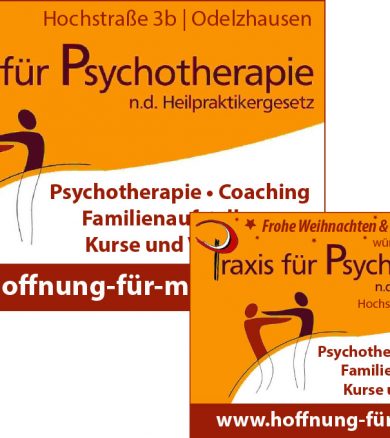 Praxis für Psychotherapie – Anzeigengestaltung