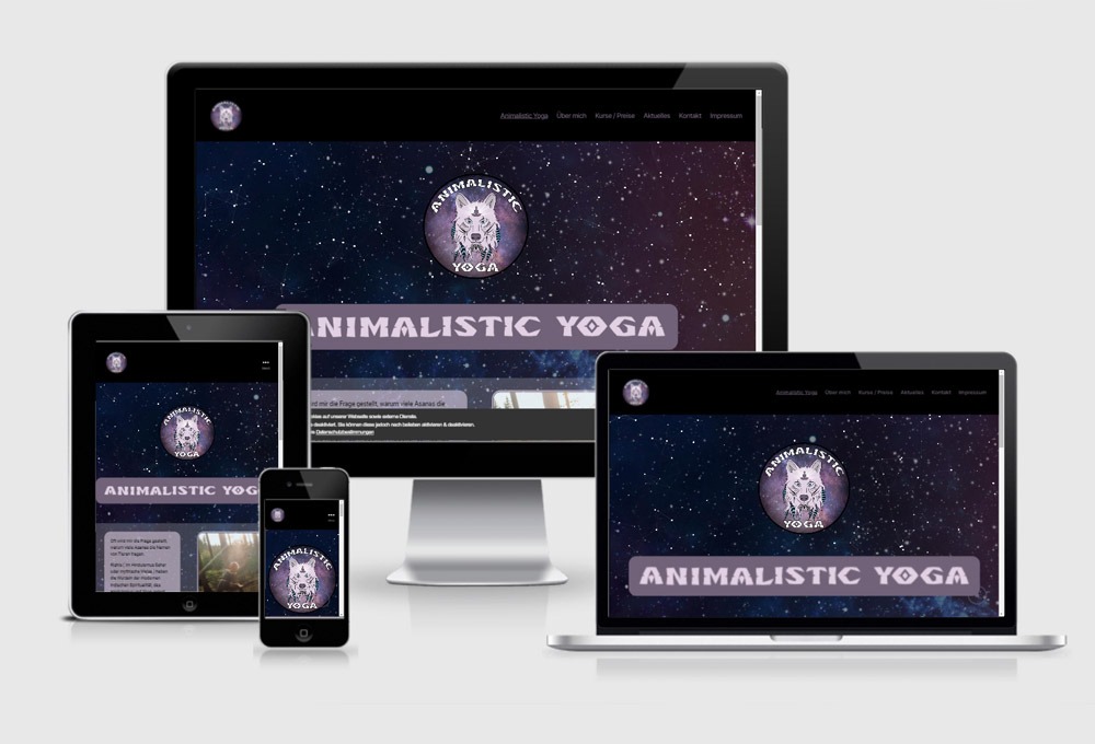 Animalistic Yoga – Webdesign